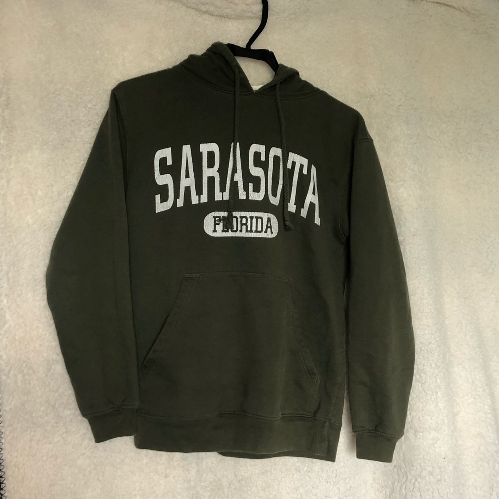 Sarasota Florida Green Hoodie Size Small